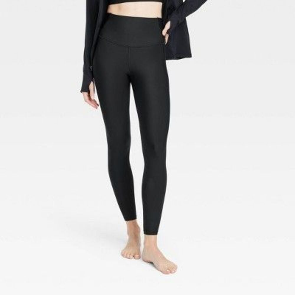 All in Motion - Women's Effortless Support High-Rise 7/8 Leggings Black - Picture 1 of 4